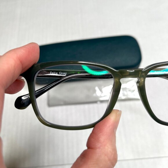 Felix Gray Nash Blue Light Glasses Artichoke Tortoise Acetate Computer 49-17-140 - Picture 4 of 10